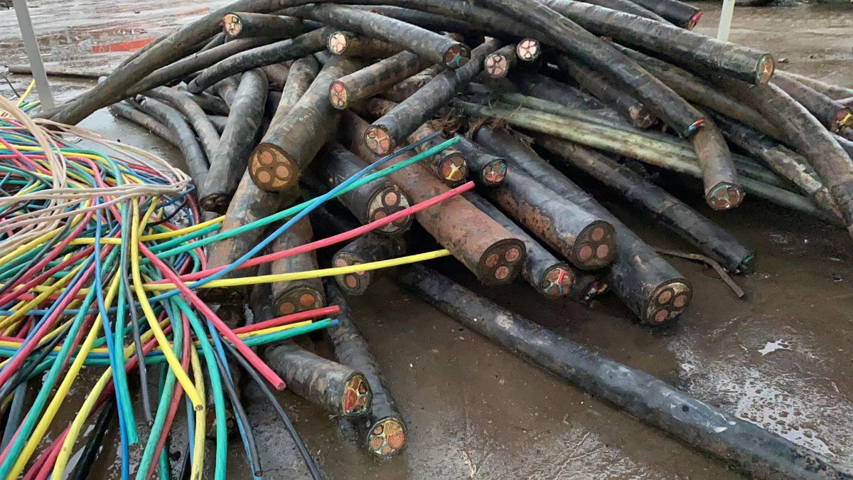 Waste cable lines